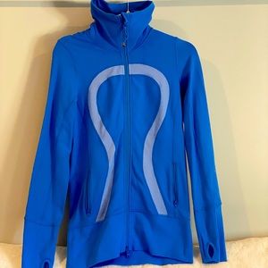 Lululemon size 6 full zip jacket in Cobalt Blue